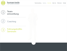 Tablet Screenshot of humantools.de